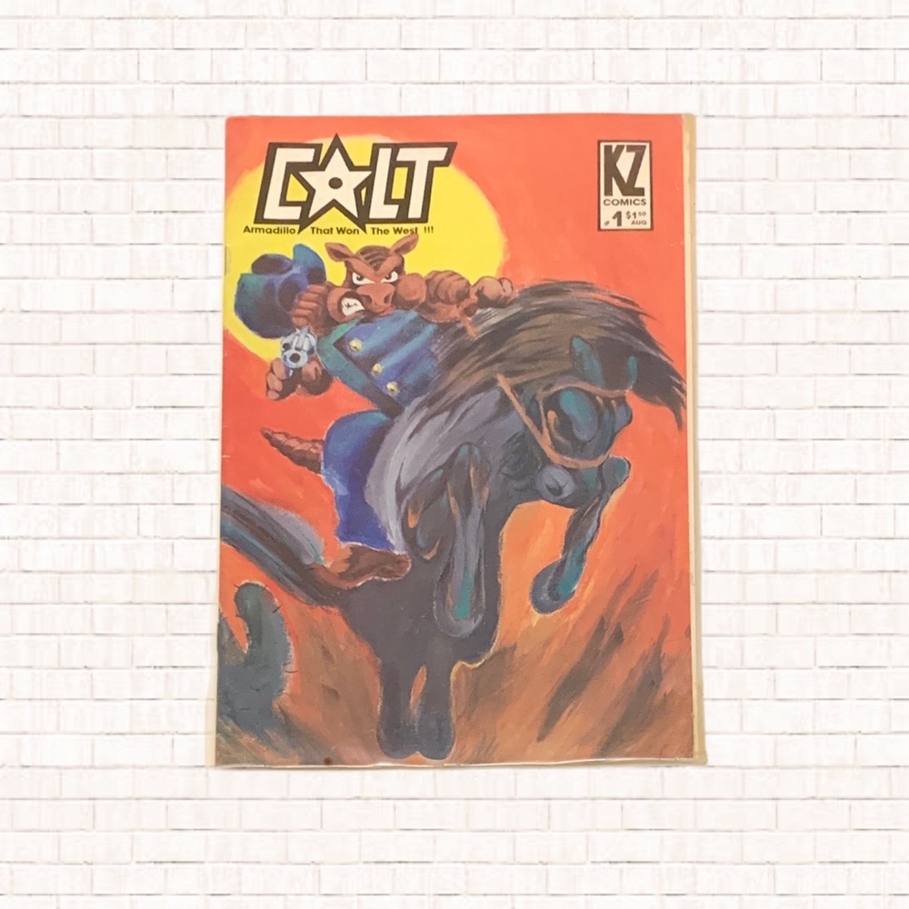 COLT: The Armadillo That Won the West Vol. 1 #1 KZ Comics June 1985 NEW OBO